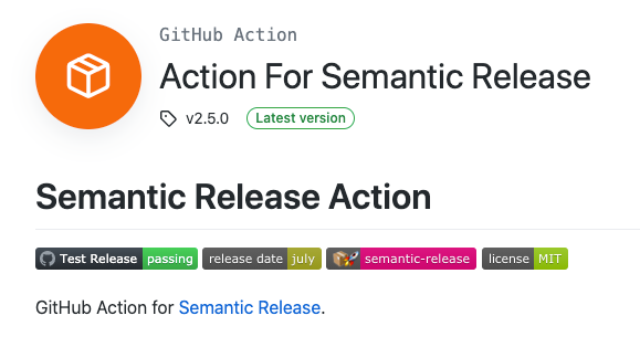 Semantic Release Action